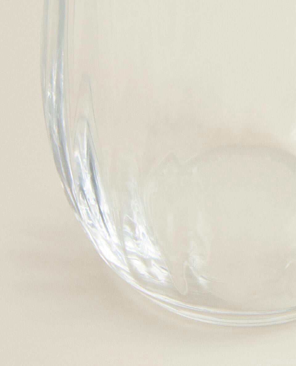 BOHEMIA CRYSTAL TUMBLER WITH LINES