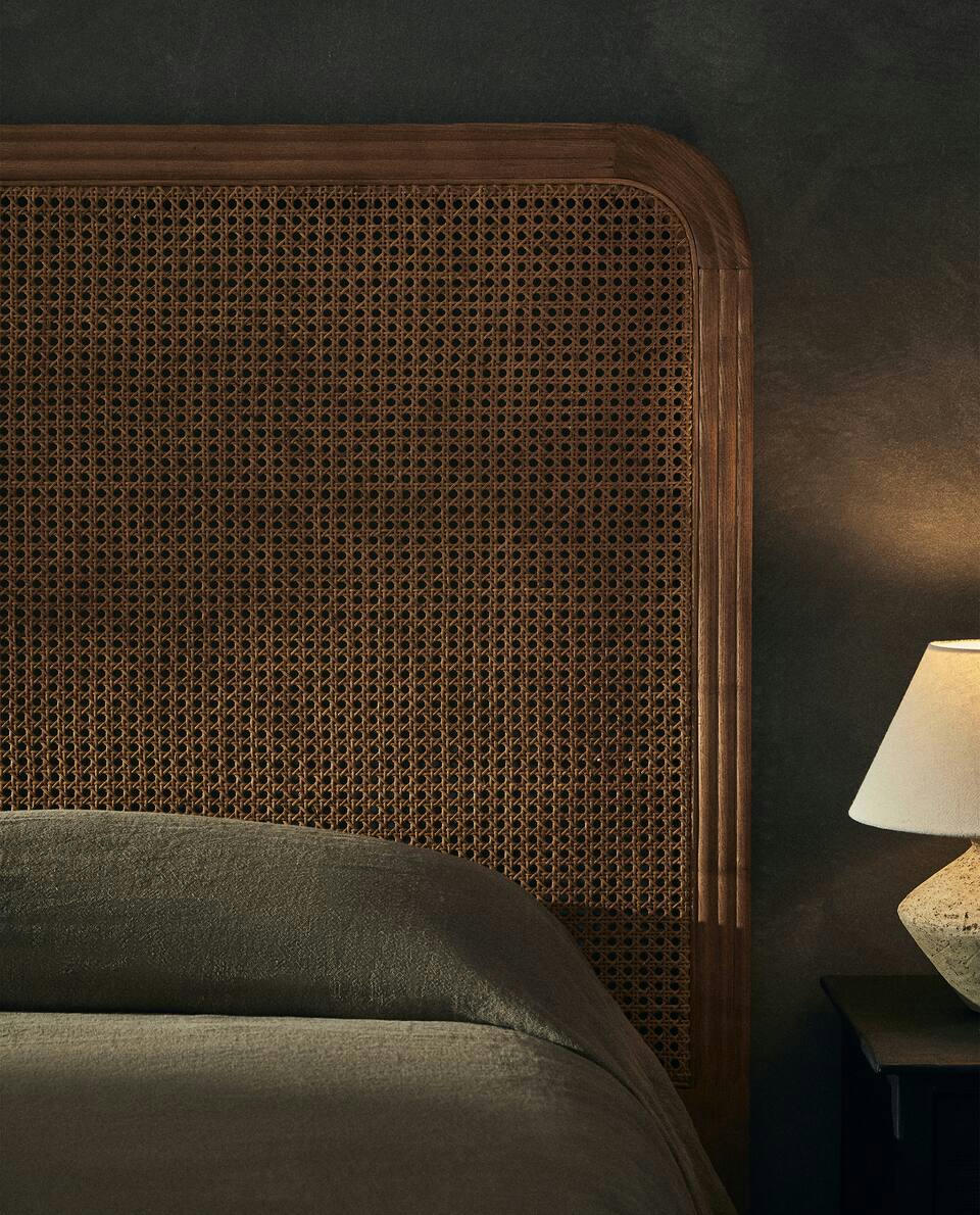 ASH AND RATTAN HEADBOARD