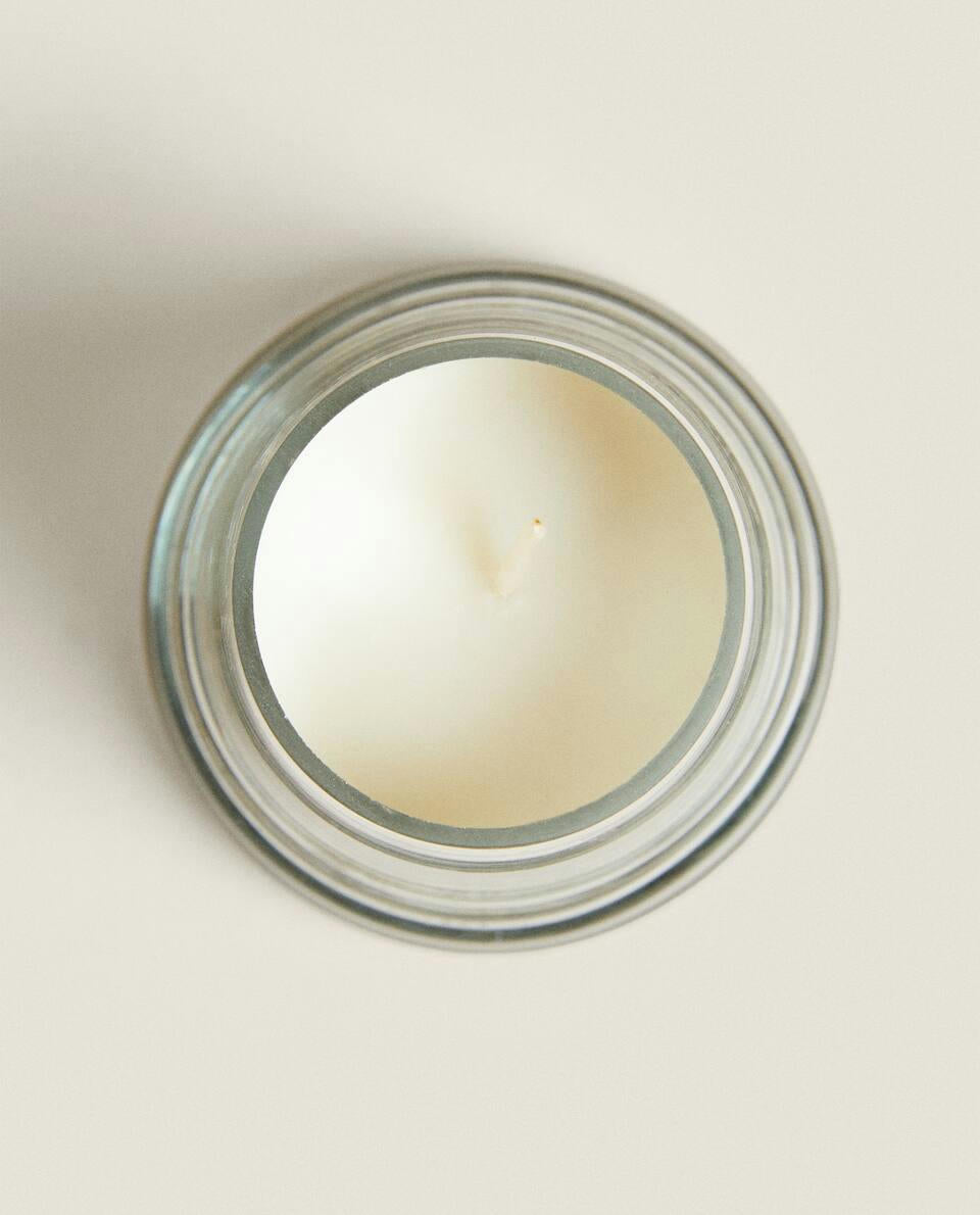 CHRISTMAS BELL-SHAPED GLASS DECORATIVE CANDLE