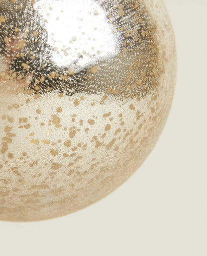 CHRISTMAS LIGHT GLASS BAUBLE DECORATION