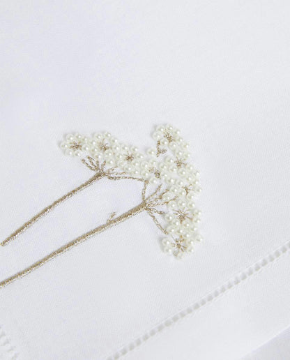 PACK OF CHRISTMAS PEARL BEAD NAPKINS (PACK OF 2)