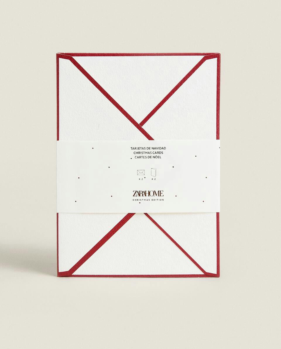 PACK OF CHILDREN’S POSTCARDS WITH CHRISTMAS BUNNY (PACK OF 2)