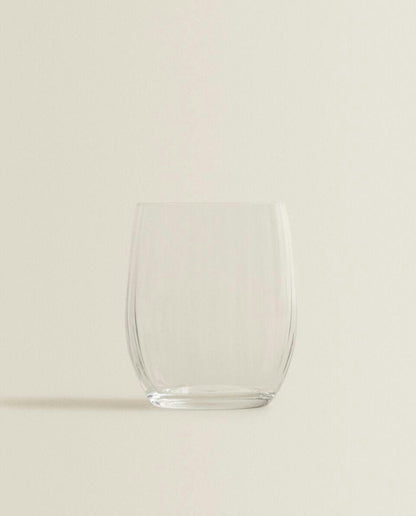 BOHEMIA CRYSTAL TUMBLER WITH LINES