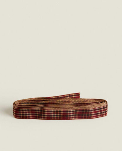 CHECK TARTAN GIFT RIBBON