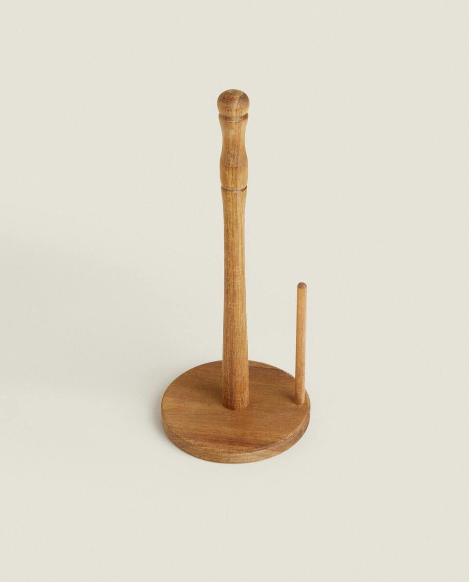 ACACIA WOOD ROLL HOLDER
