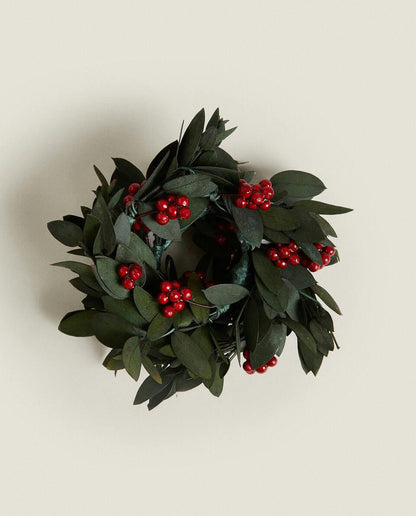 PACK OF CHRISTMAS HOLLY NAPKIN RINGS (PACK OF 4)