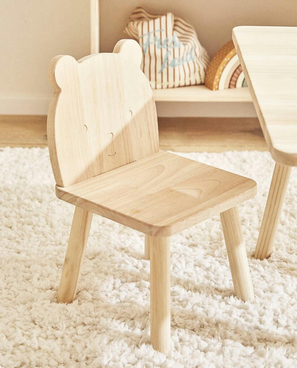 BEAR WOODEN CHAIR