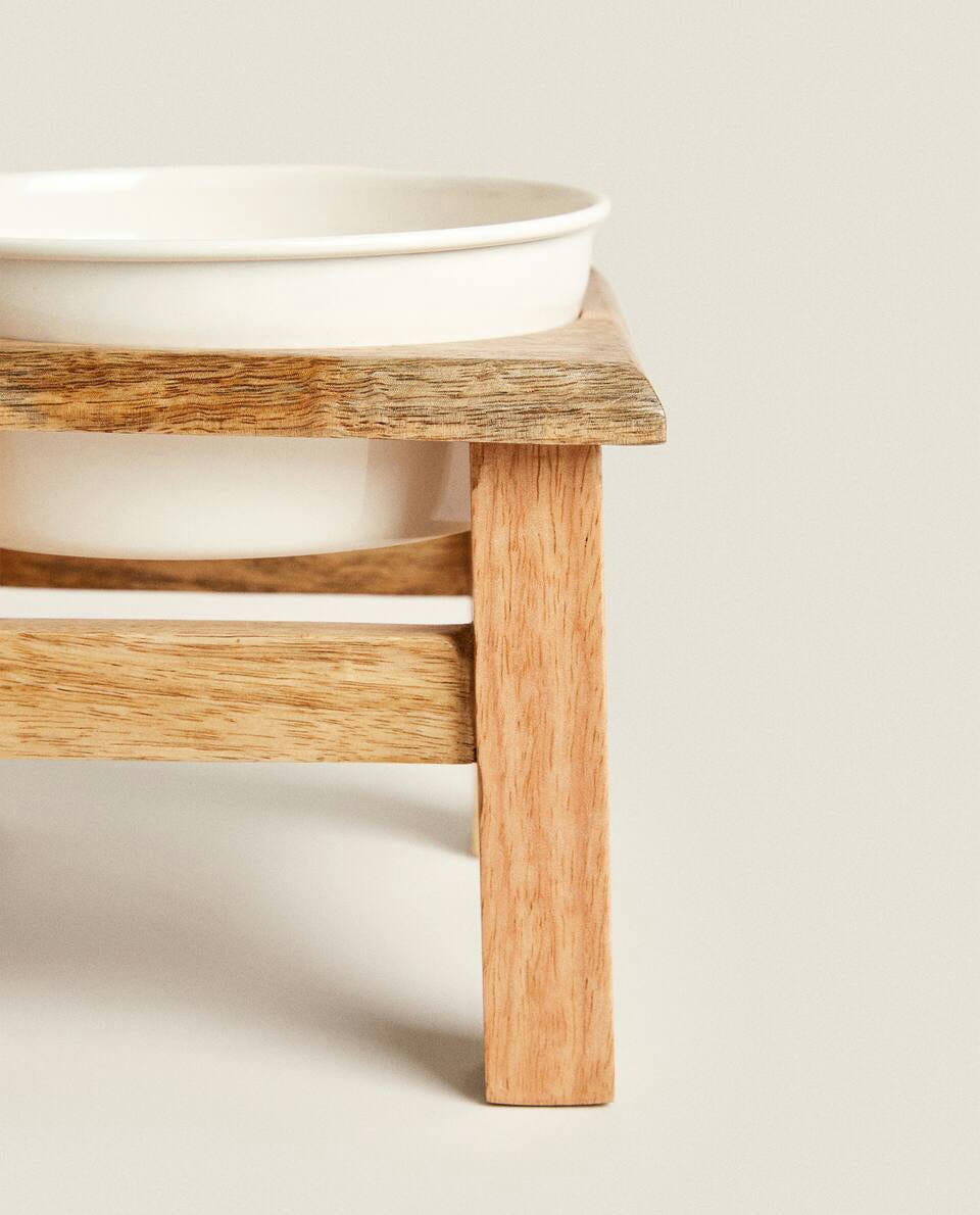 PET FOOD BOWL WITH STAND