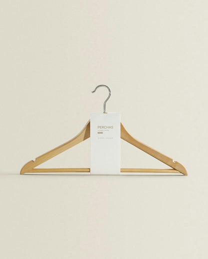 LACQUERED WOODEN HANGER (SET OF 3)