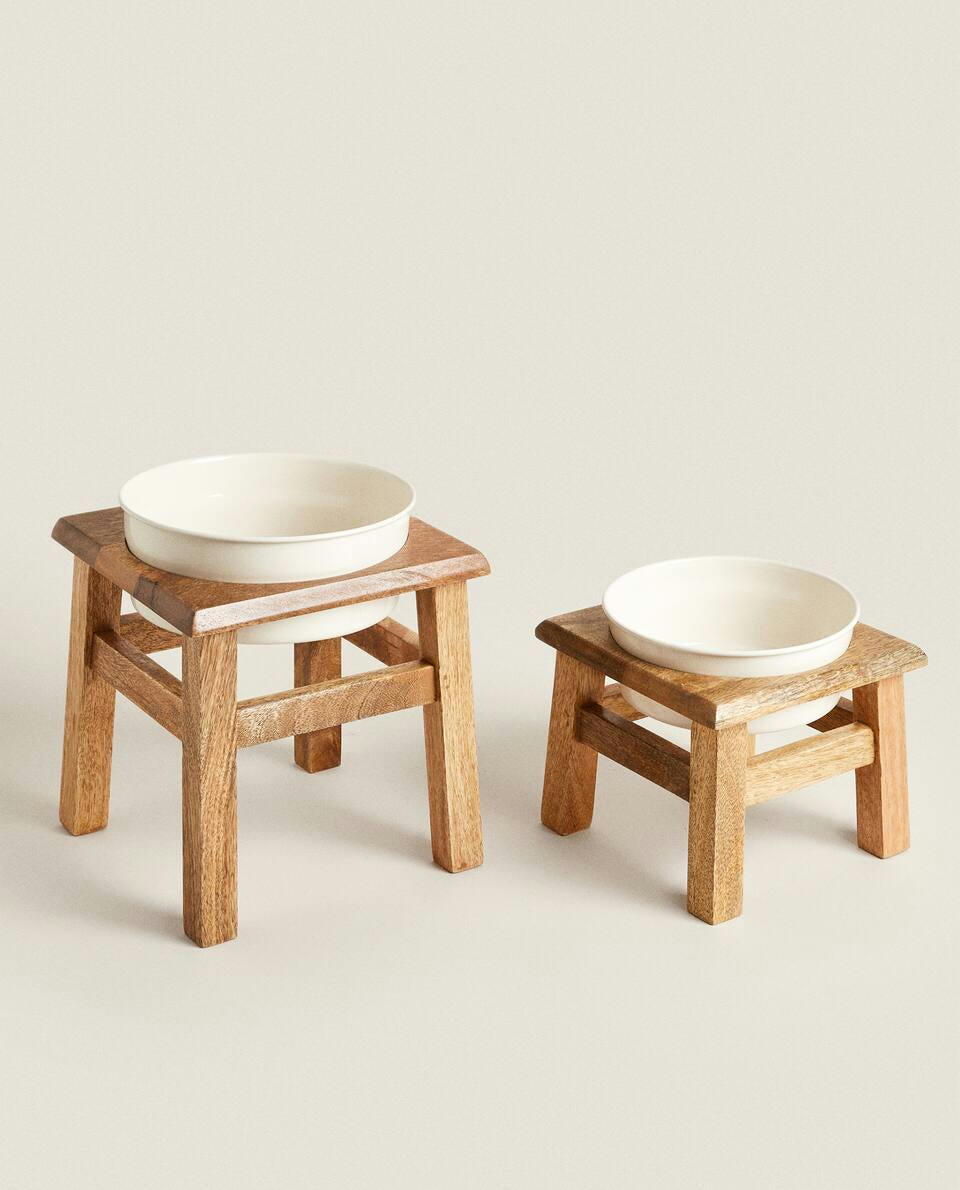 PET FOOD BOWL WITH STAND