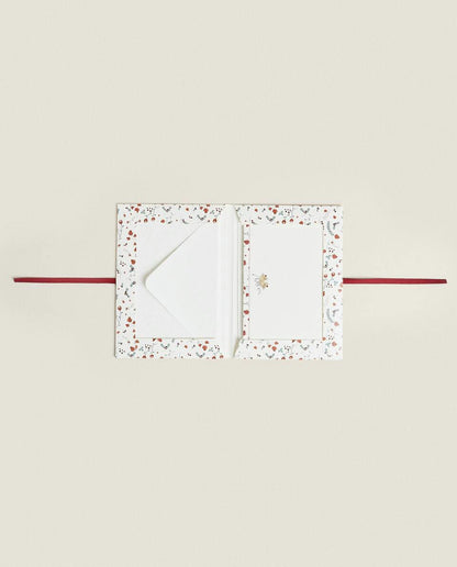 PACK OF CHILDREN’S POSTCARDS WITH CHRISTMAS BUNNY (PACK OF 6)