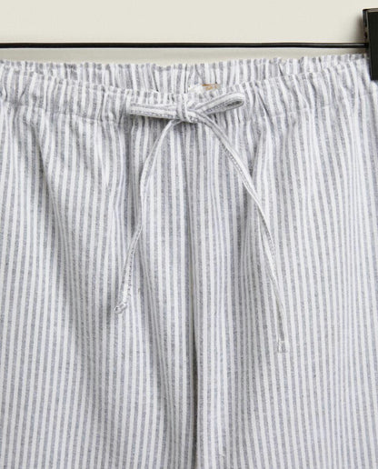 STRIPED FLANNEL PYJAMA BOTTOMS
