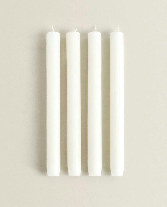 LONG CYLINDRICAL CANDLE (PACK OF 4)