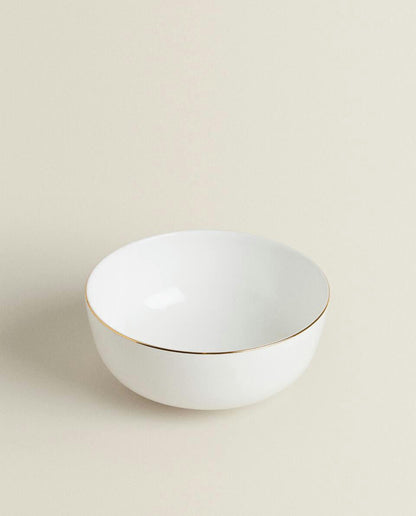 RIMMED BONE CHINA BOWL